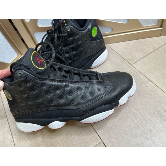 Jordan Air Retro 13 Playoffs 2011  Men Shoes Siz 8.5 Black/Varsity 414571 main image 4